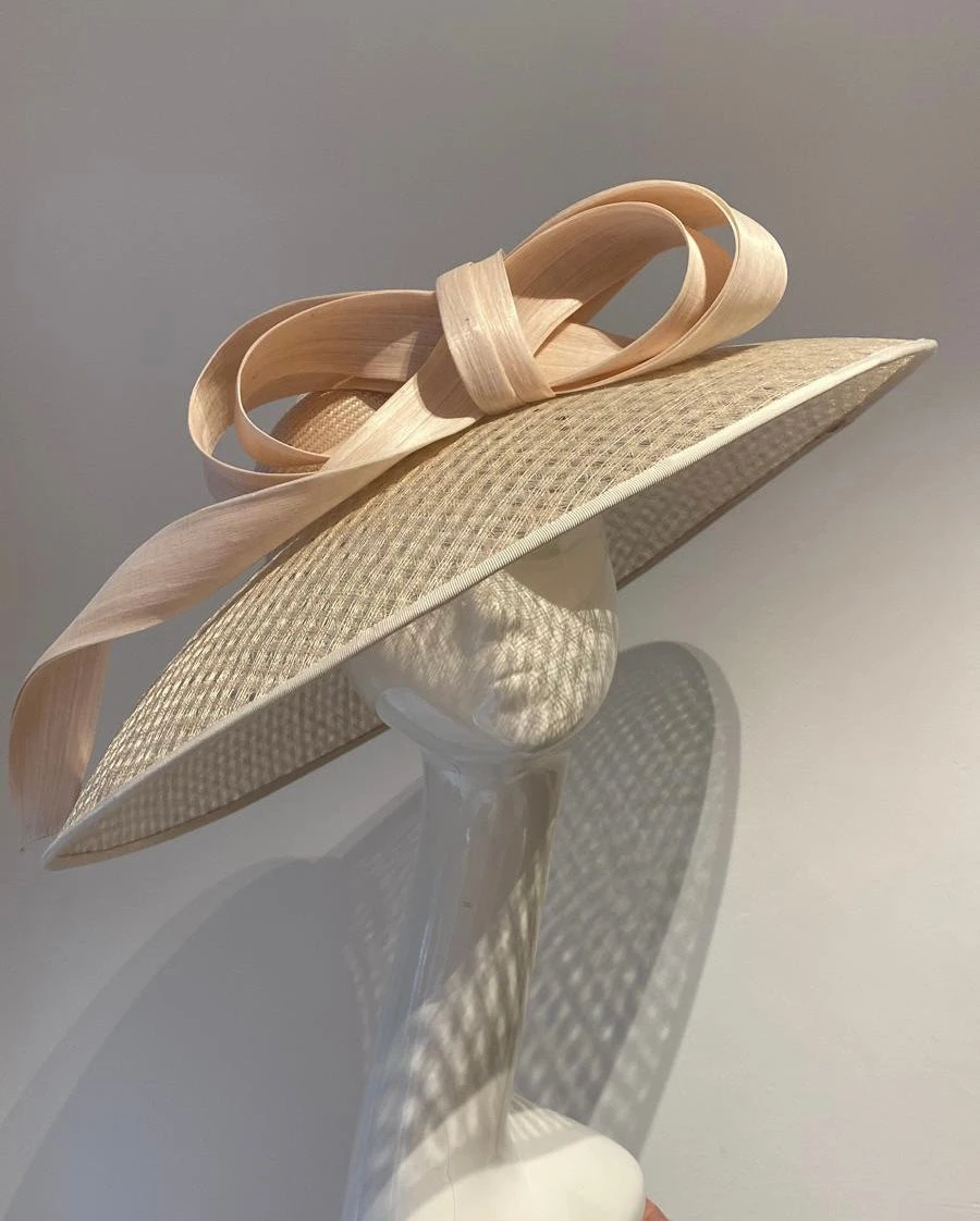 Open Weave Wide Brim Scroll Hat 4 Open Weave Wide Brim Scroll Hat - Image 2