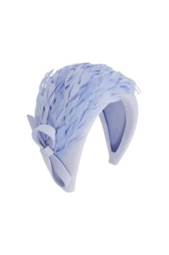 Feather Sweep Wide Width Headband Lupin Blue