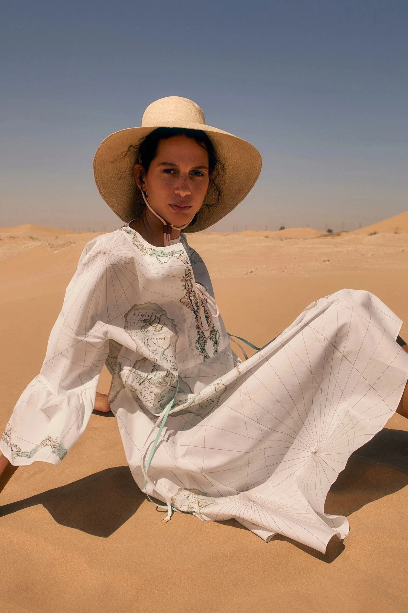 Barbados Maps Cotton Kaftan & Barbados Tote X Susannah Garrod 10 Barbados Maps Cotton Kaftan & Barbados Tote X Susannah Garrod - Image 8