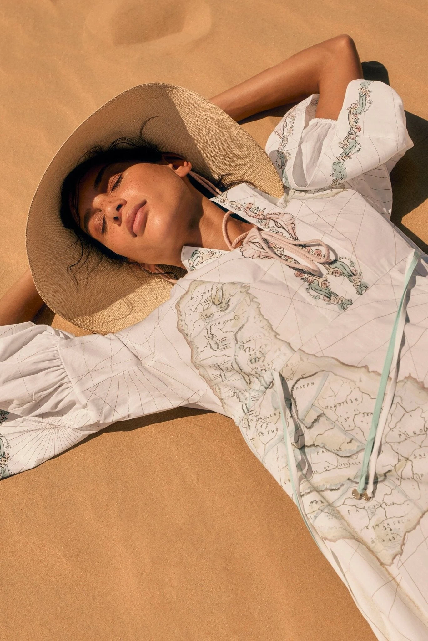 Barbados Maps Cotton Kaftan & Barbados Tote X Susannah Garrod 9 Barbados Maps Cotton Kaftan & Barbados Tote X Susannah Garrod - Image 7