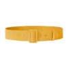 Ochre Suede Waist Belt 1 Ochre Suede Waist Belt -Lady Style Wear yellow belt